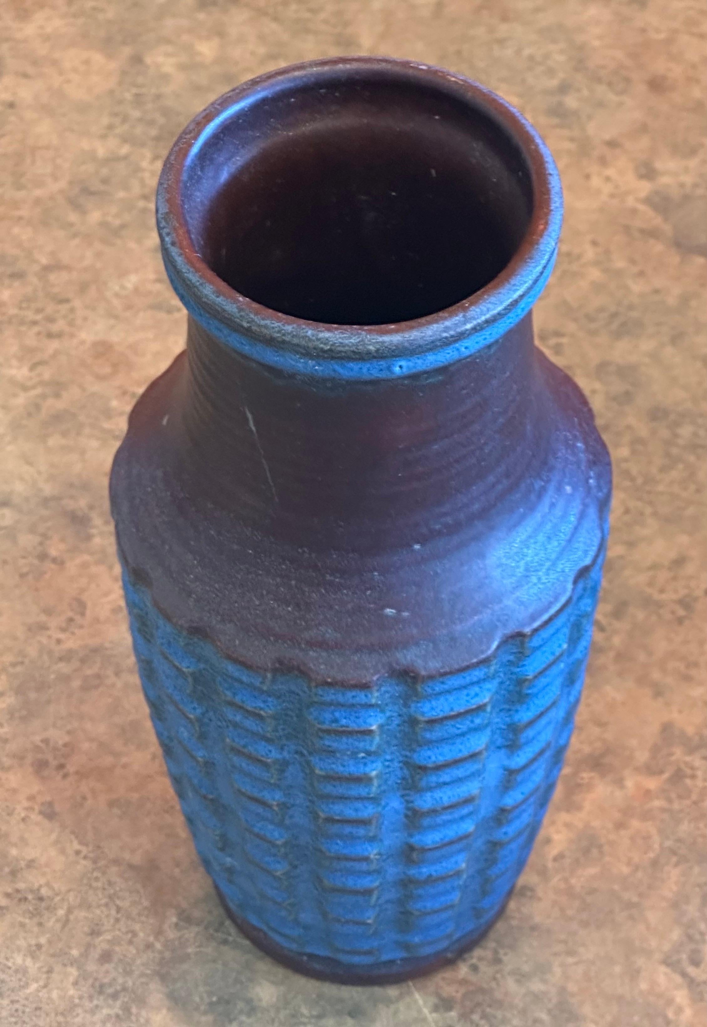 20th Century MCM Stoneware Vase by Jasba For Sale