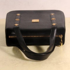 MCM Studded 869337 Black Leather Tote