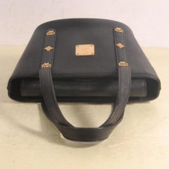 MCM Studded Bucket 869501 Black Leather Tote