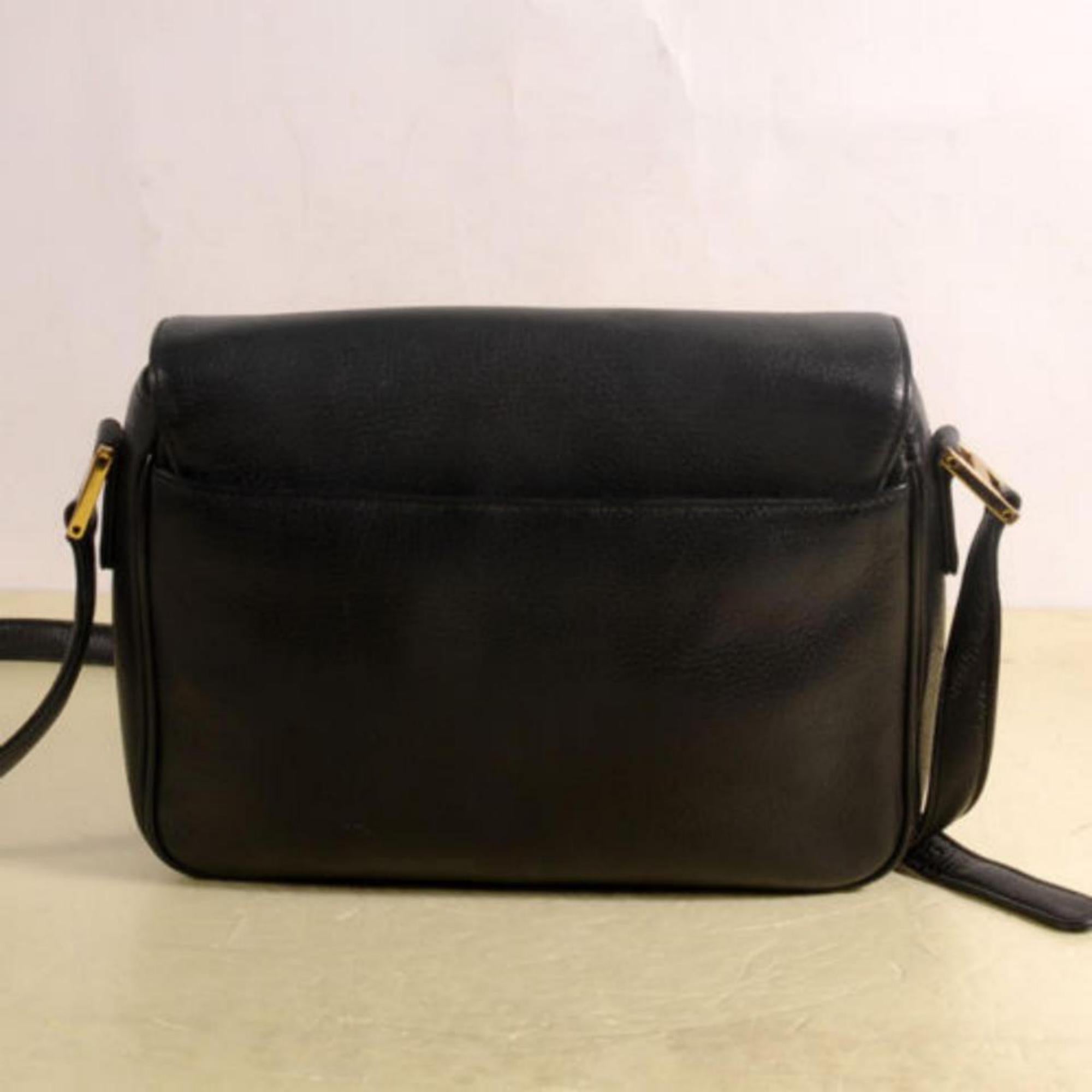 Women's MCM Studded Camera 868503 Black Leather Shoulder Bag For Sale