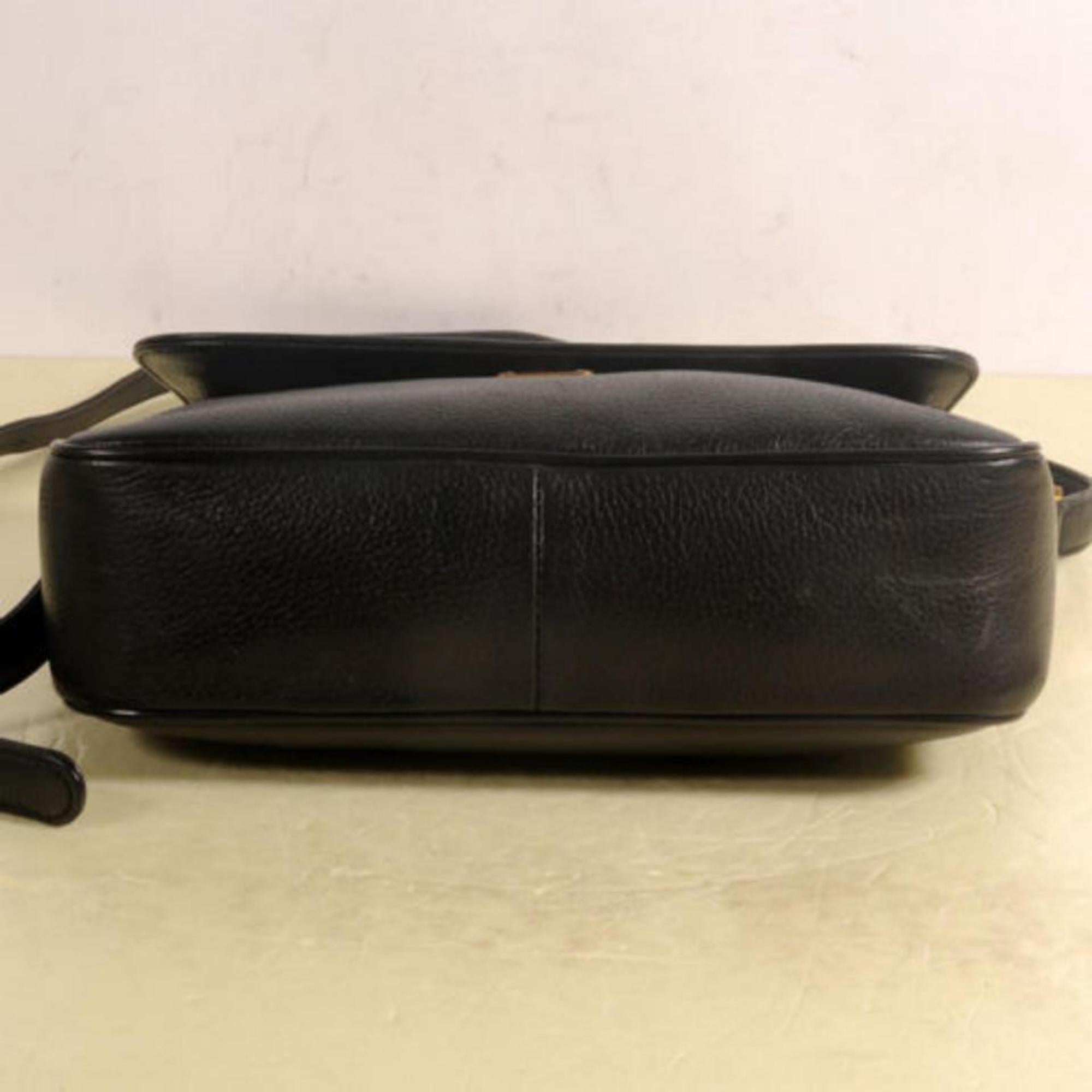 MCM Studded Camera 868503 Black Leather Shoulder Bag For Sale 4