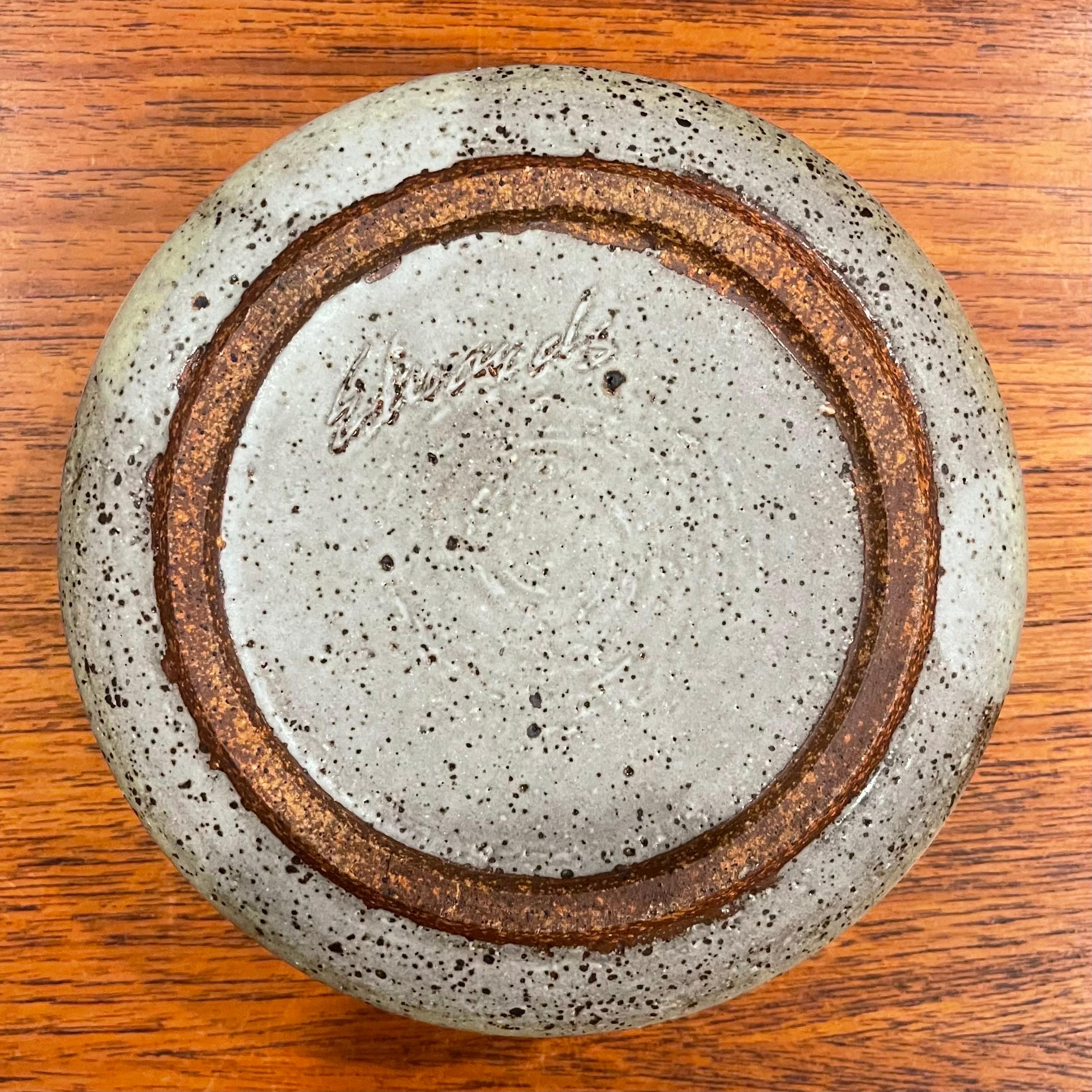 MCM Studio Pottery Lidded Stoneware Vessel by Joel Edwards For Sale 5