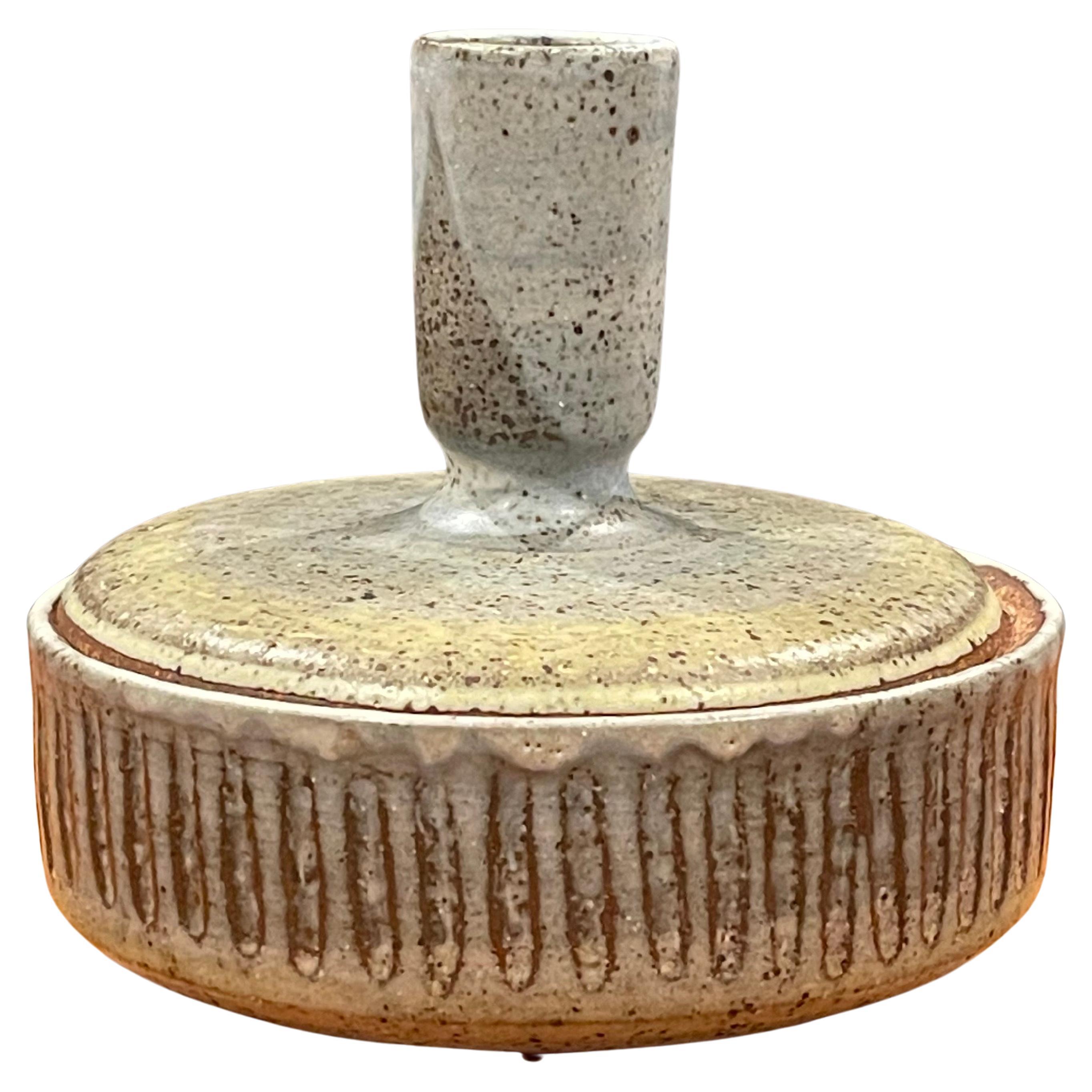 MCM Studio Pottery Lidded Stoneware Vessel by Joel Edwards For Sale 10