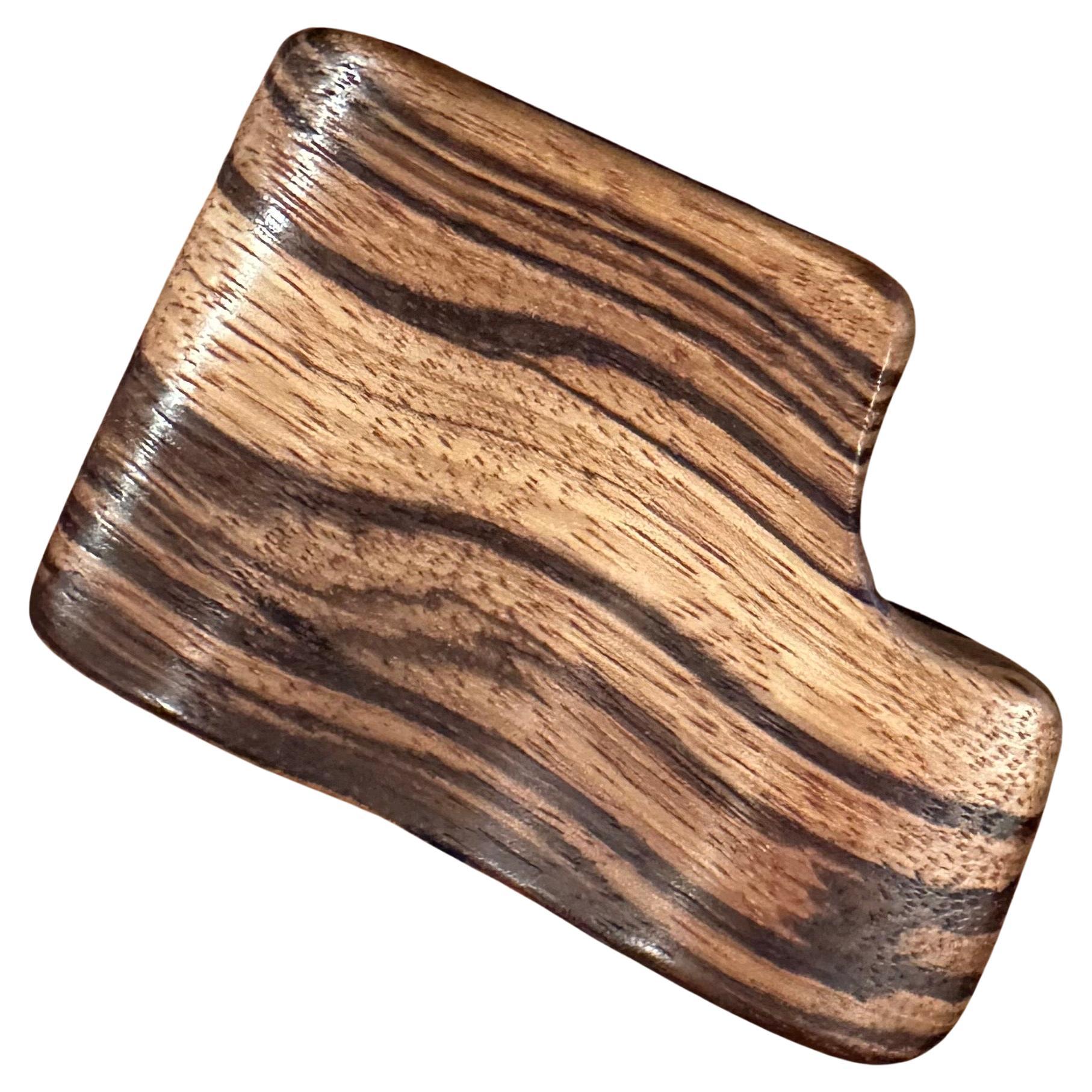 Americano Scatola con coperchio in Wood e Noce firmata MCM Stylized Zebra in vendita