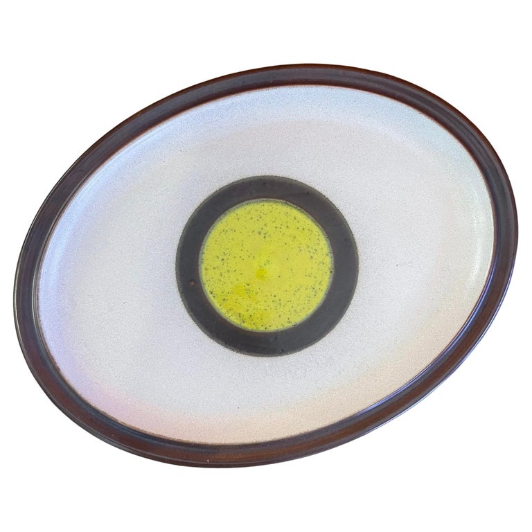 MCM Sunburst "Potter's Wheel" Stoneware Platter by Denby Pottery of