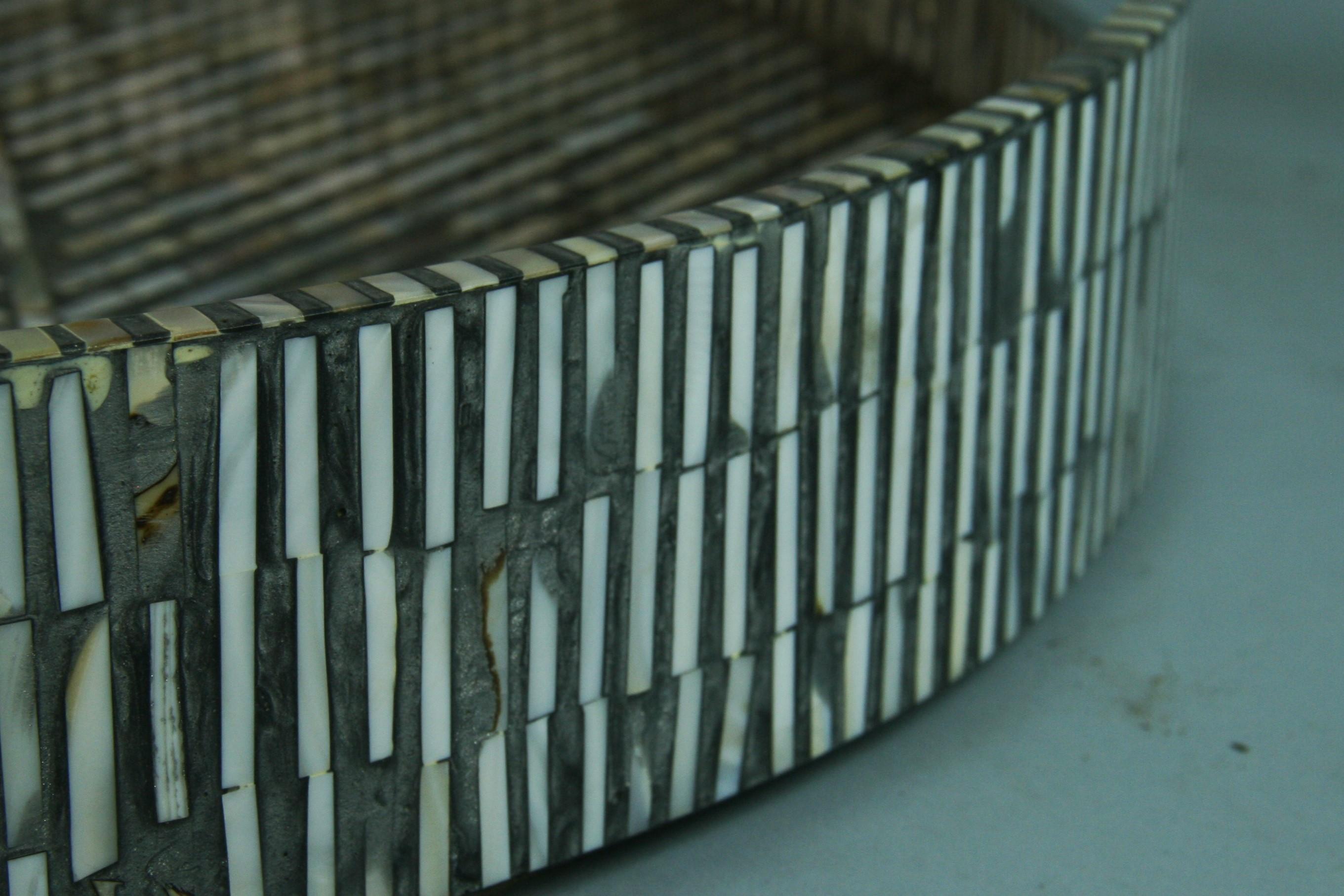 Maiyland Smith  Tessellated Stone Serving Tray 1970's 5