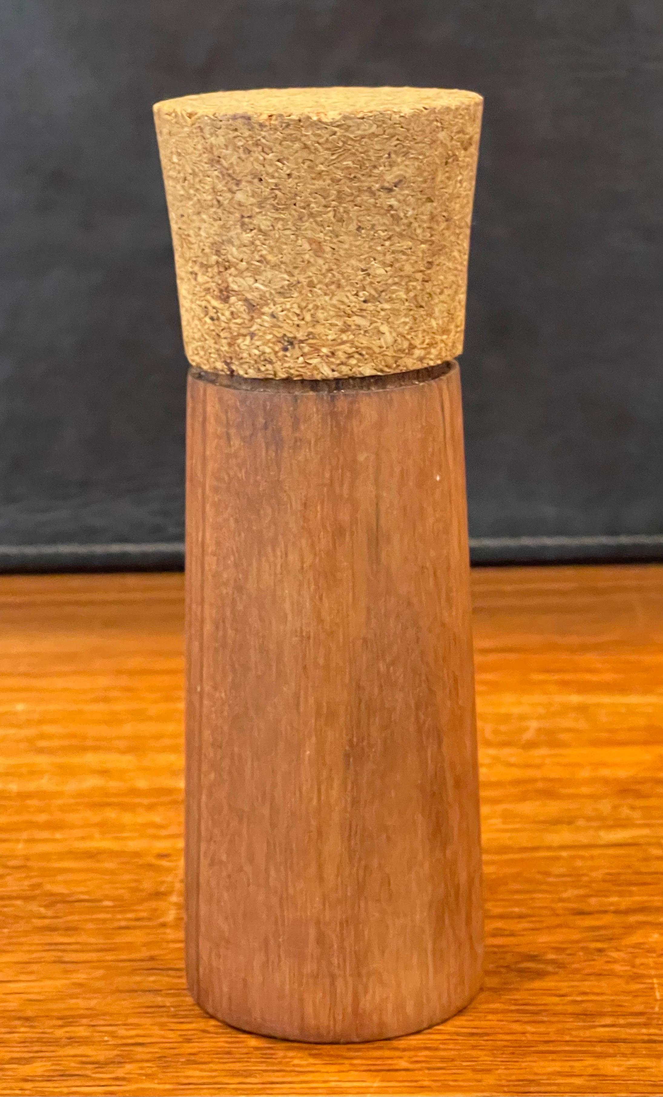 American MCM Teak and Cork Peppermill For Sale
