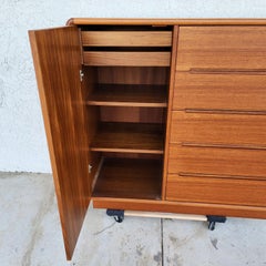 MCM Teak Dresser Highboy by Sun Cabinet Co