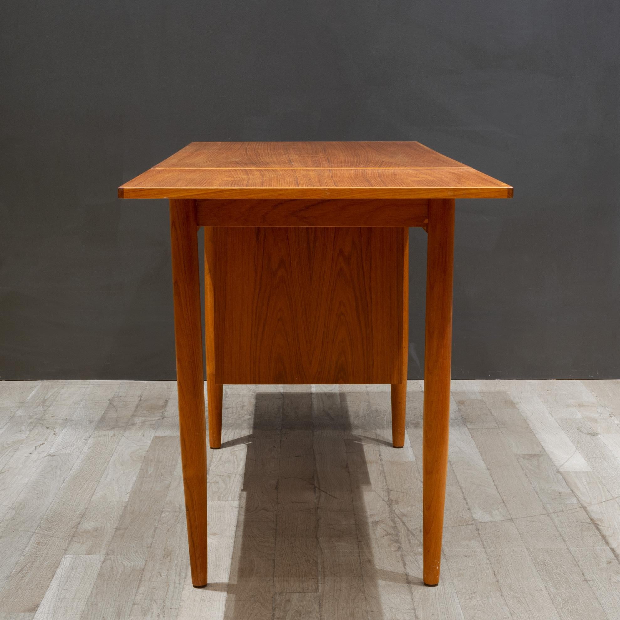20th Century MCM Teak Expandable Desk and Chair by Gunnar Nielsen Tibergaard, Denmark c.1960 For Sale