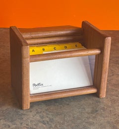 MCM Teak Index Card File / Box