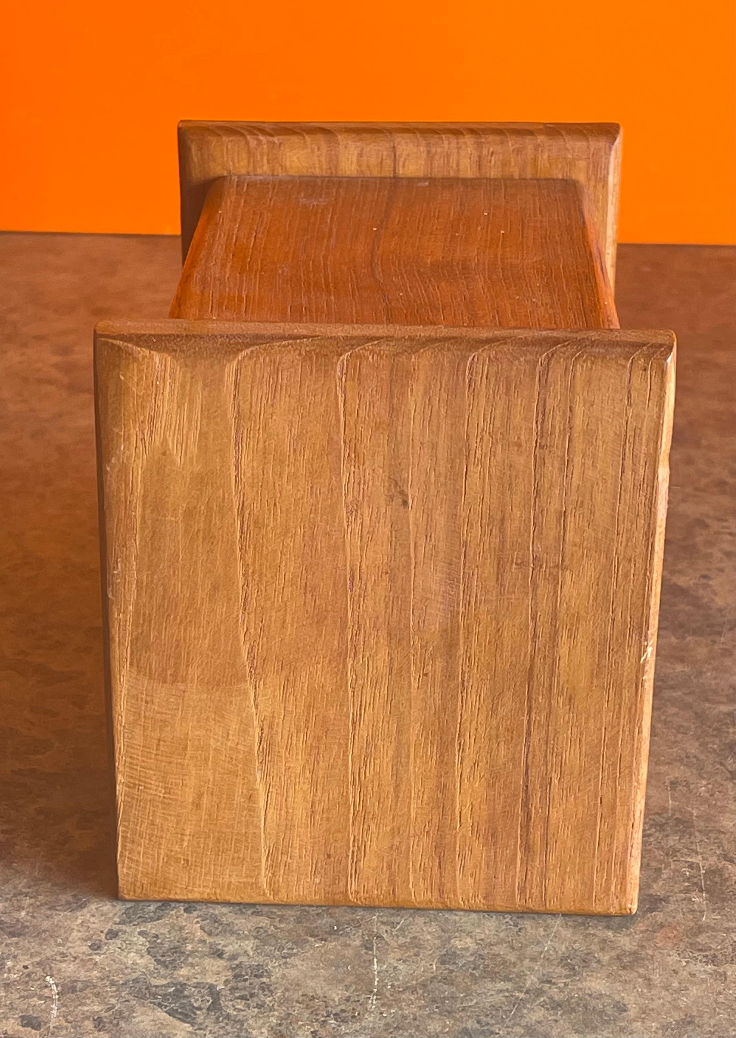 MCM Teak Index Card File / Box In Good Condition For Sale In San Diego, CA