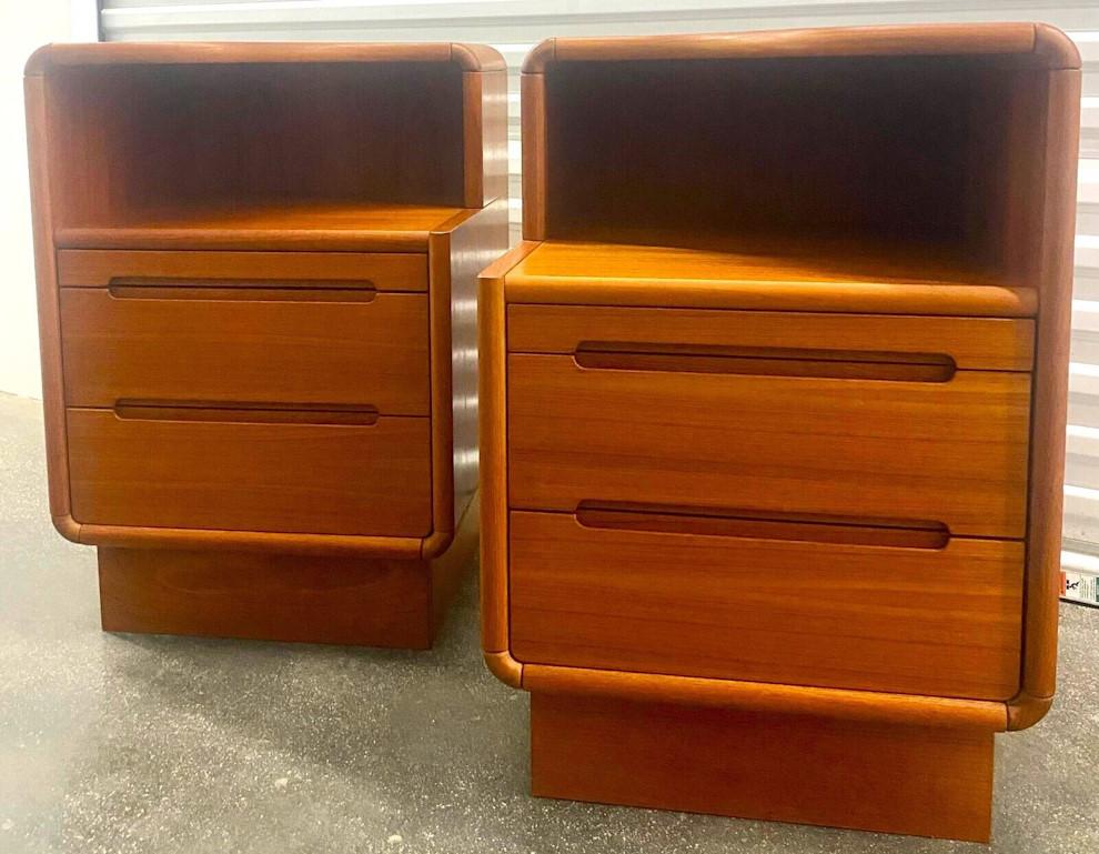 MCM Teak Nightstands by SUN CABINET Co - A Pair In Good Condition In Lake Worth, FL