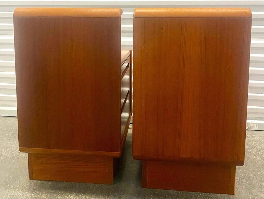 Late 20th Century MCM Teak Nightstands by SUN CABINET Co - A Pair