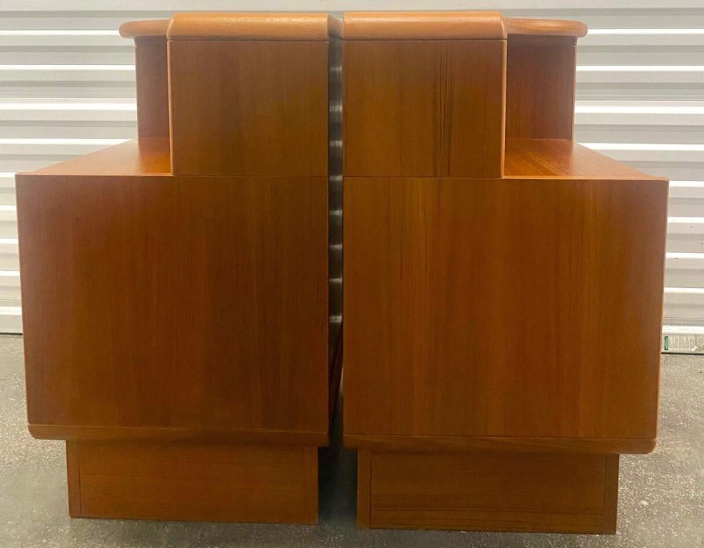 MCM Teak Nightstands by SUN CABINET Co - A Pair 4