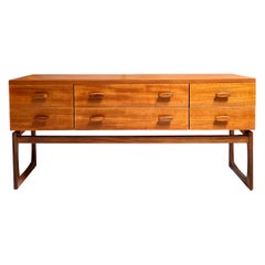 Vintage MCM teak sideboard from the "Quadrille" collection of G plan by R. Bennet 1960s