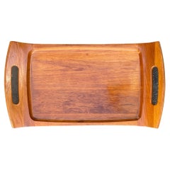 MCM Teak Two Handled Serving Tray by Jens Quistgaard for Dansk