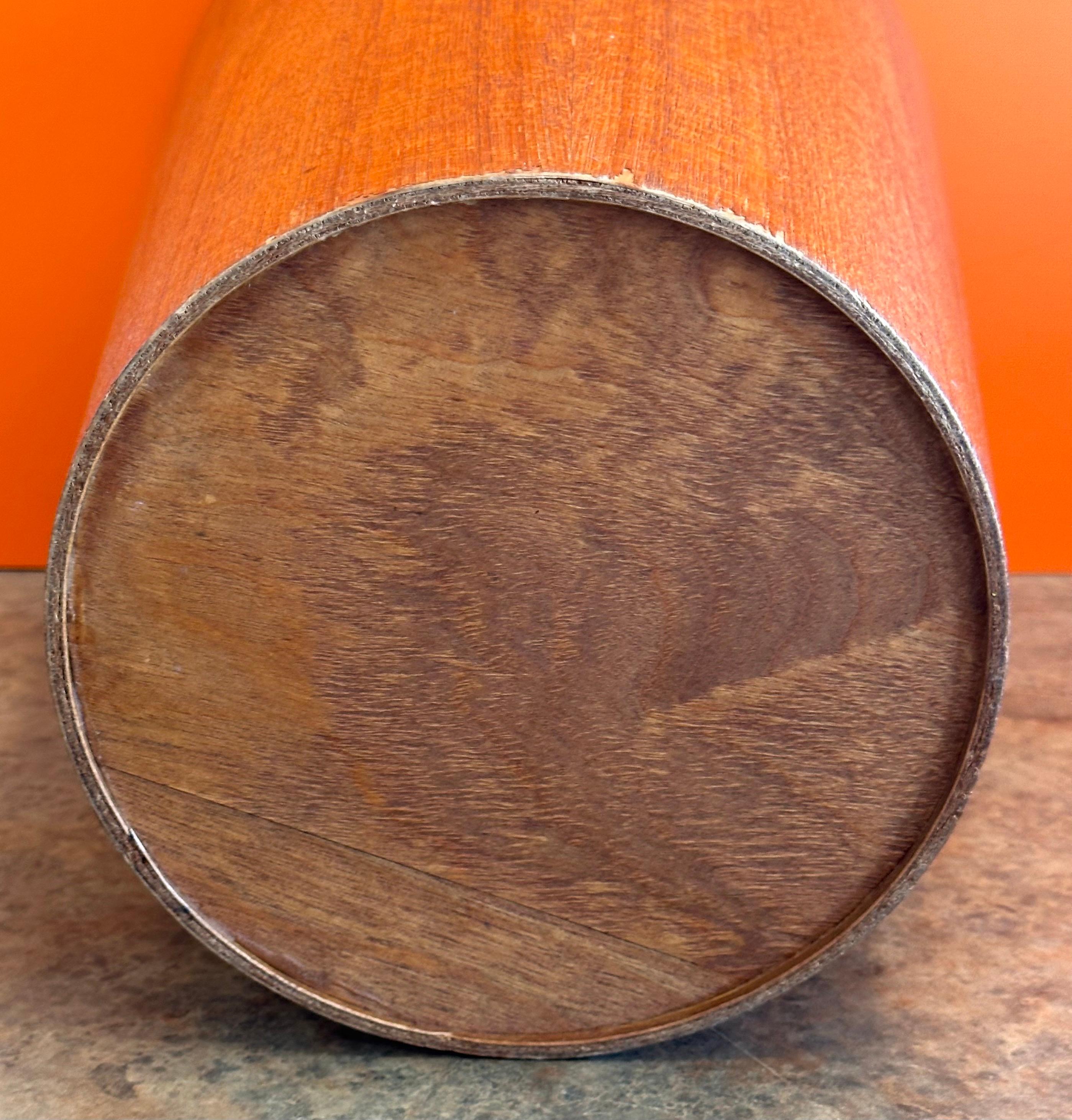 MCM Teak Waste Basket in the Style of Martin Aberg for Servex Rainbow 4