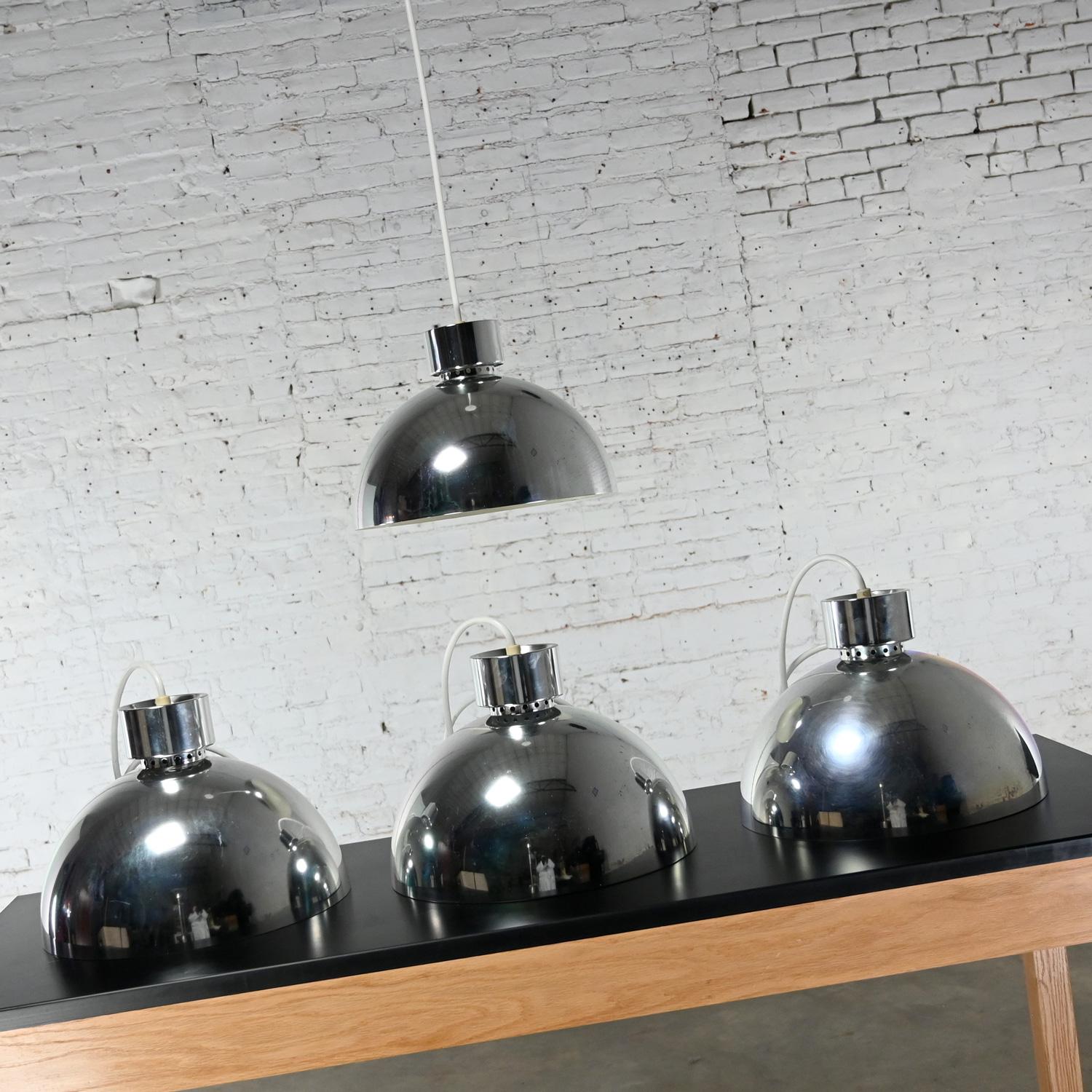MCM to Modern Aluminum Dome Pendant Hanging Light Fixture Selling Separately For Sale 5