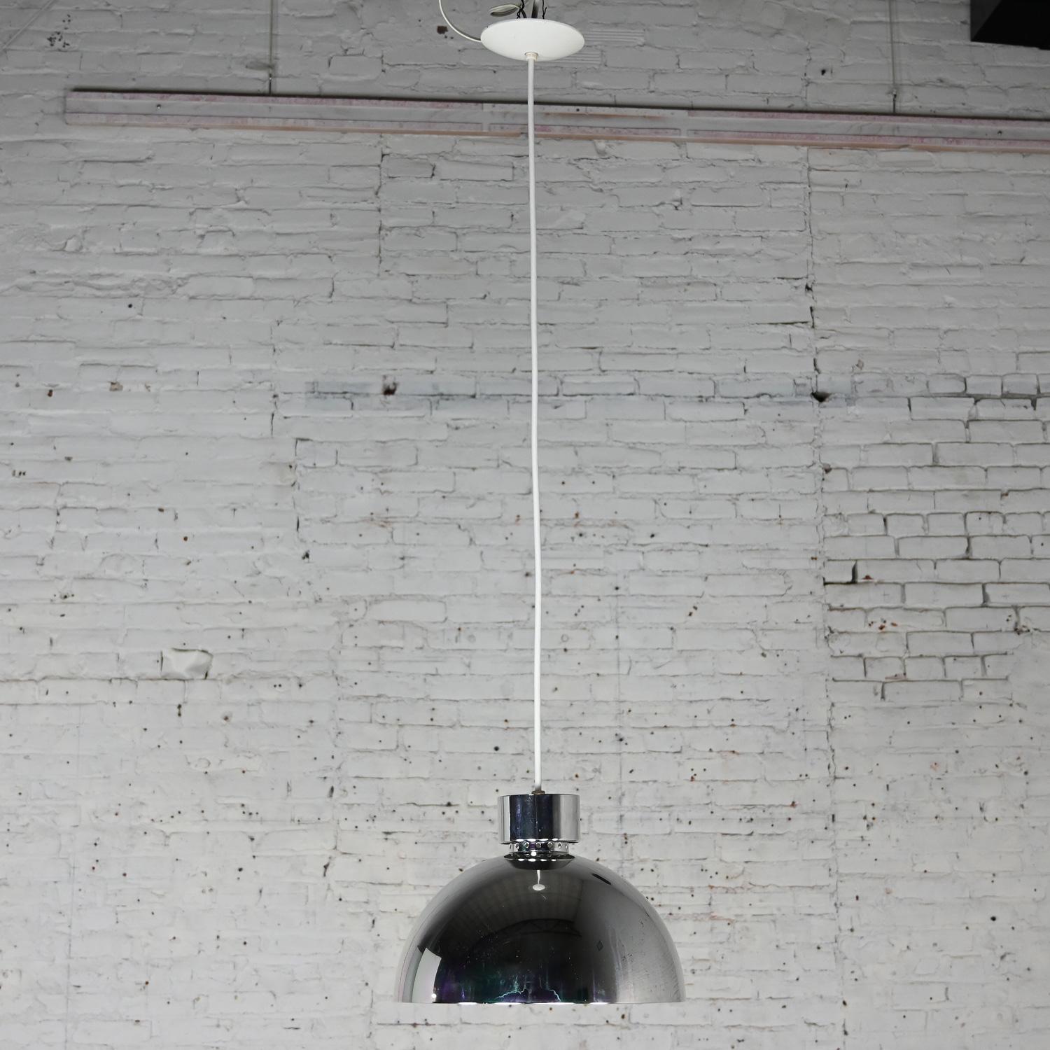 MCM to Modern Aluminum Dome Pendant Hanging Light Fixture Selling Separately For Sale 11