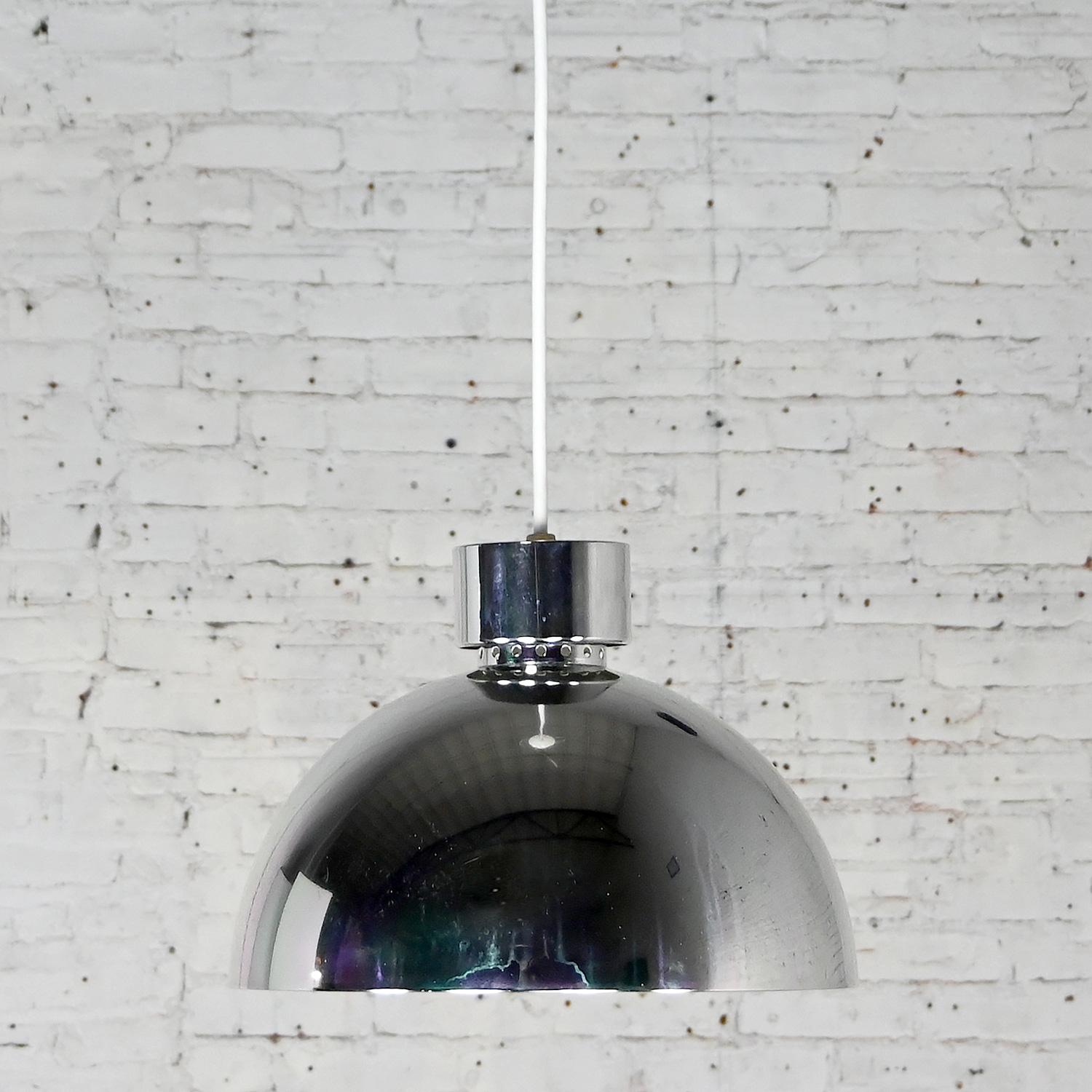 MCM to Modern Aluminum Dome Pendant Hanging Light Fixture Selling Separately For Sale 12