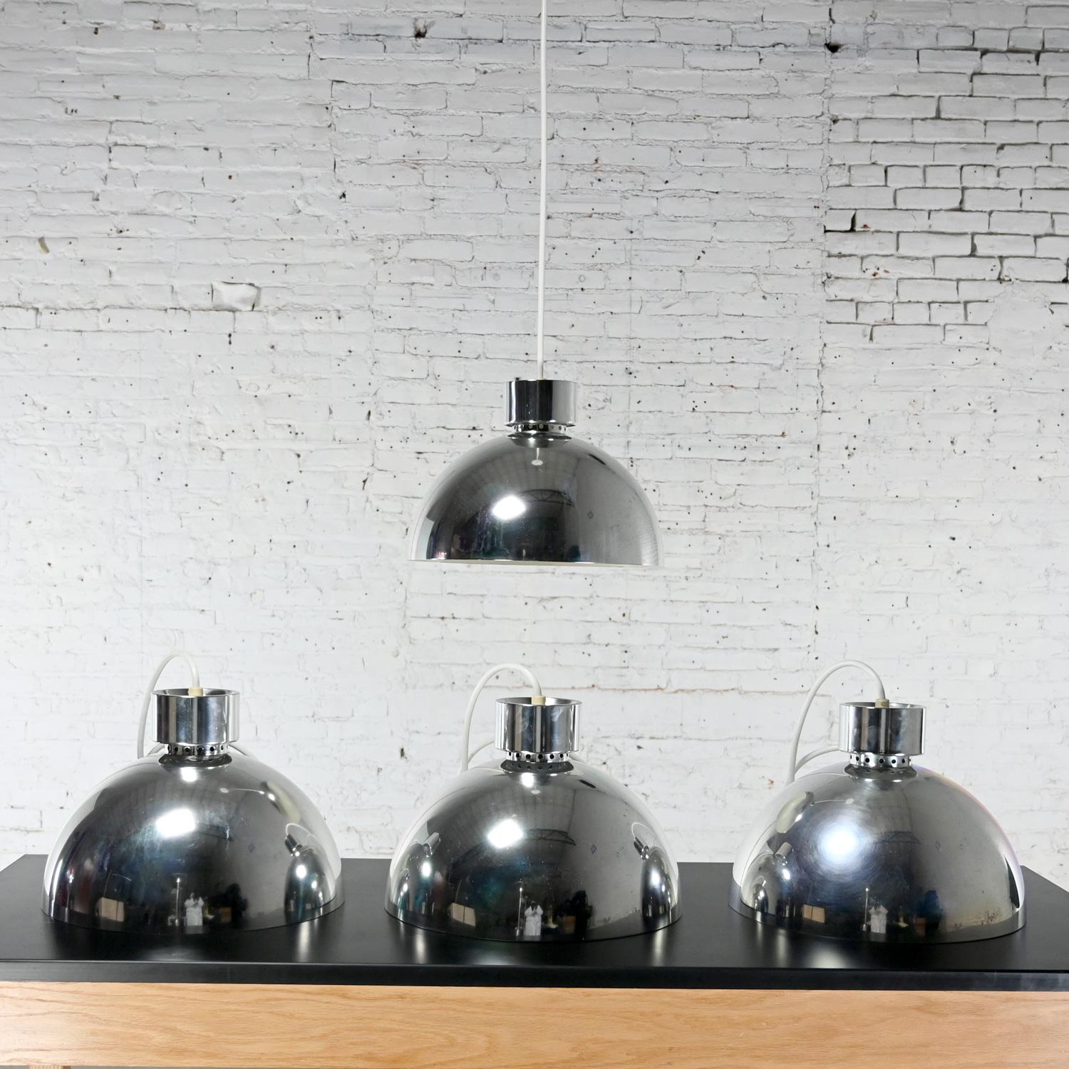 MCM to Modern Aluminum Dome Pendant Hanging Light Fixture Selling Separately For Sale 13