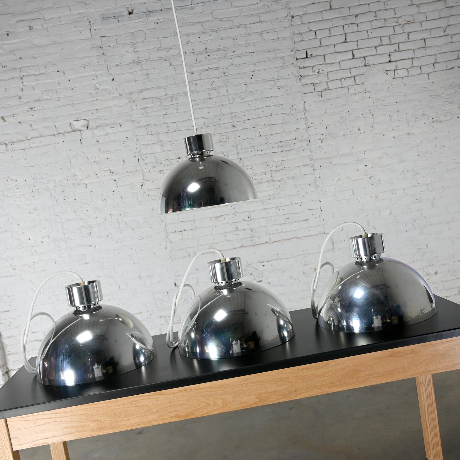 MCM to Modern Aluminum Dome Pendant Hanging Light Fixture Selling Separately For Sale 1