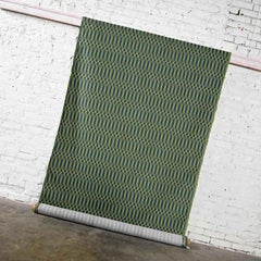 MCM to Modern Geometric Blue & Green Flection Plunge Fabric by Momentum Textiles