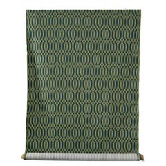 MCM to Modern Geometric Blue & Green Flection Plunge Fabric by Momentum Textiles