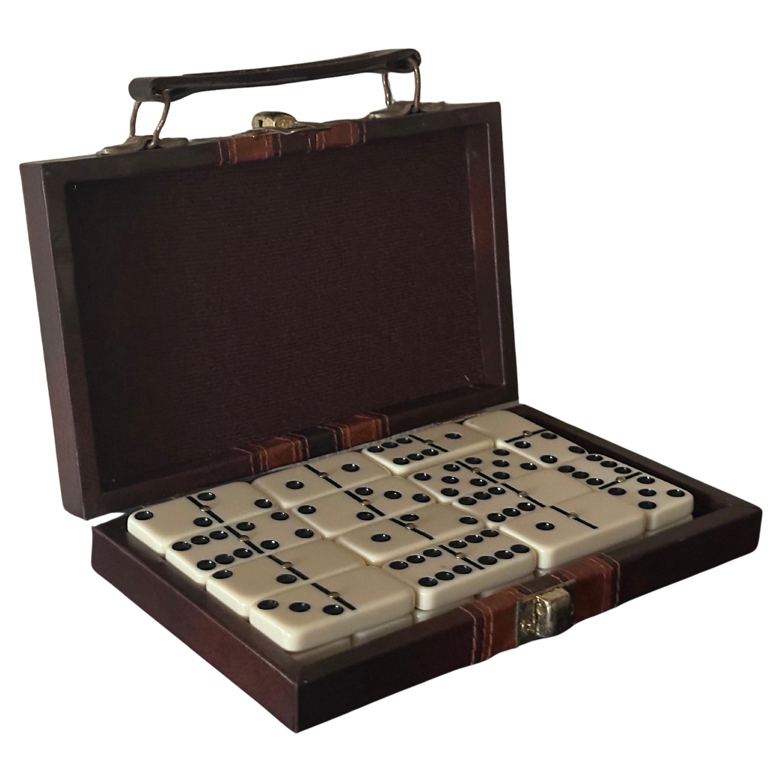 MCM Travel Domino Set in Miniature Briefcase For Sale 9