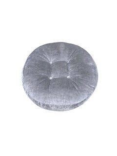 MCM Tufted Velvet Ottoman