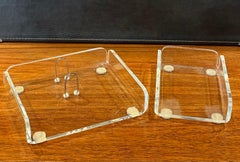MCM Two Piece Lucite Desk Set