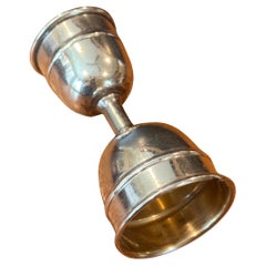 MCM Two Sided Sterling Silver Jigger / Shot Glass by Inman