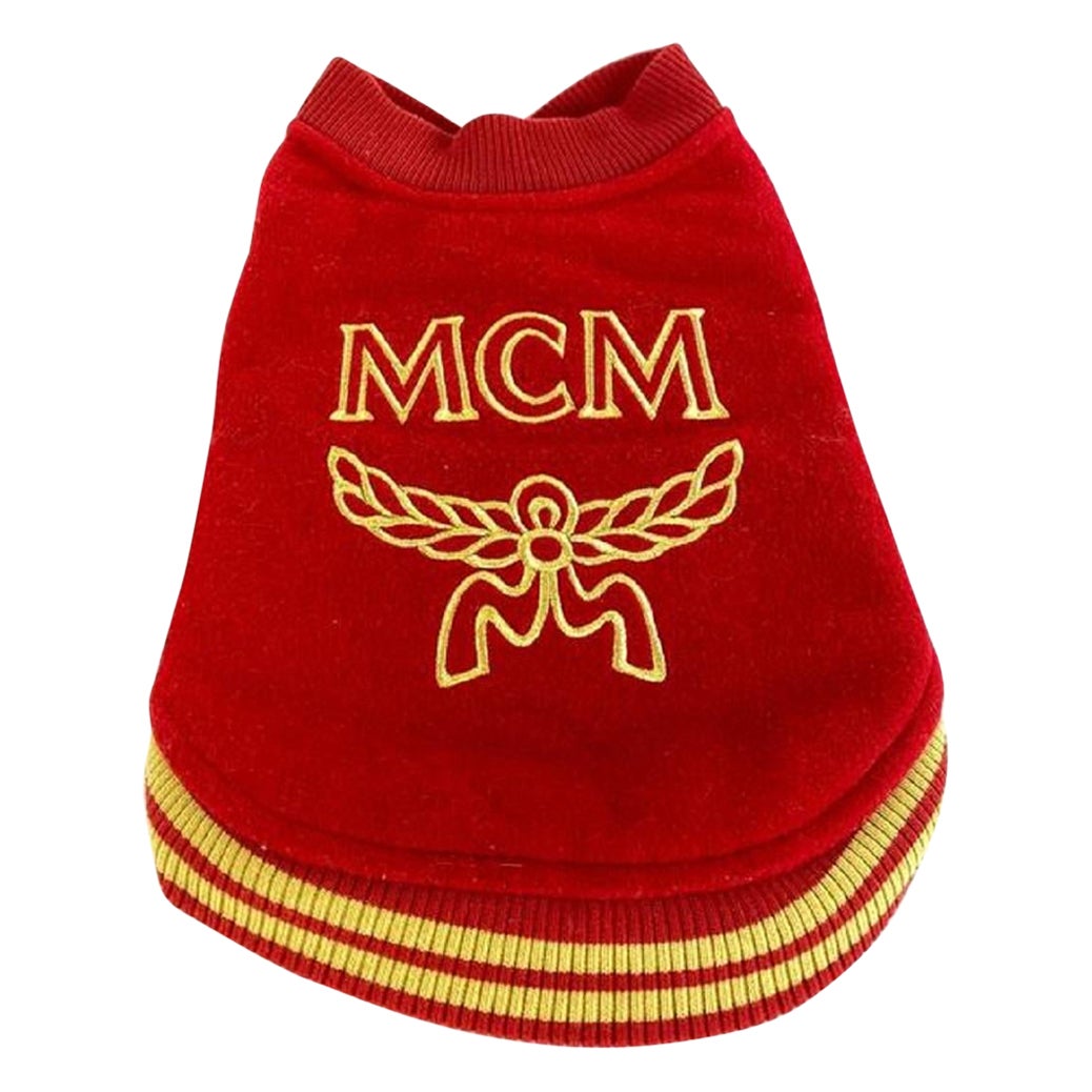 MCM Varsity Jacke Visetos Logo Pullover Hund Shirt Mohn Cat Pig 2mcm1231 im Angebot