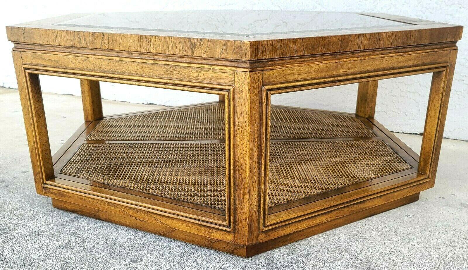 vintage hexagon coffee table