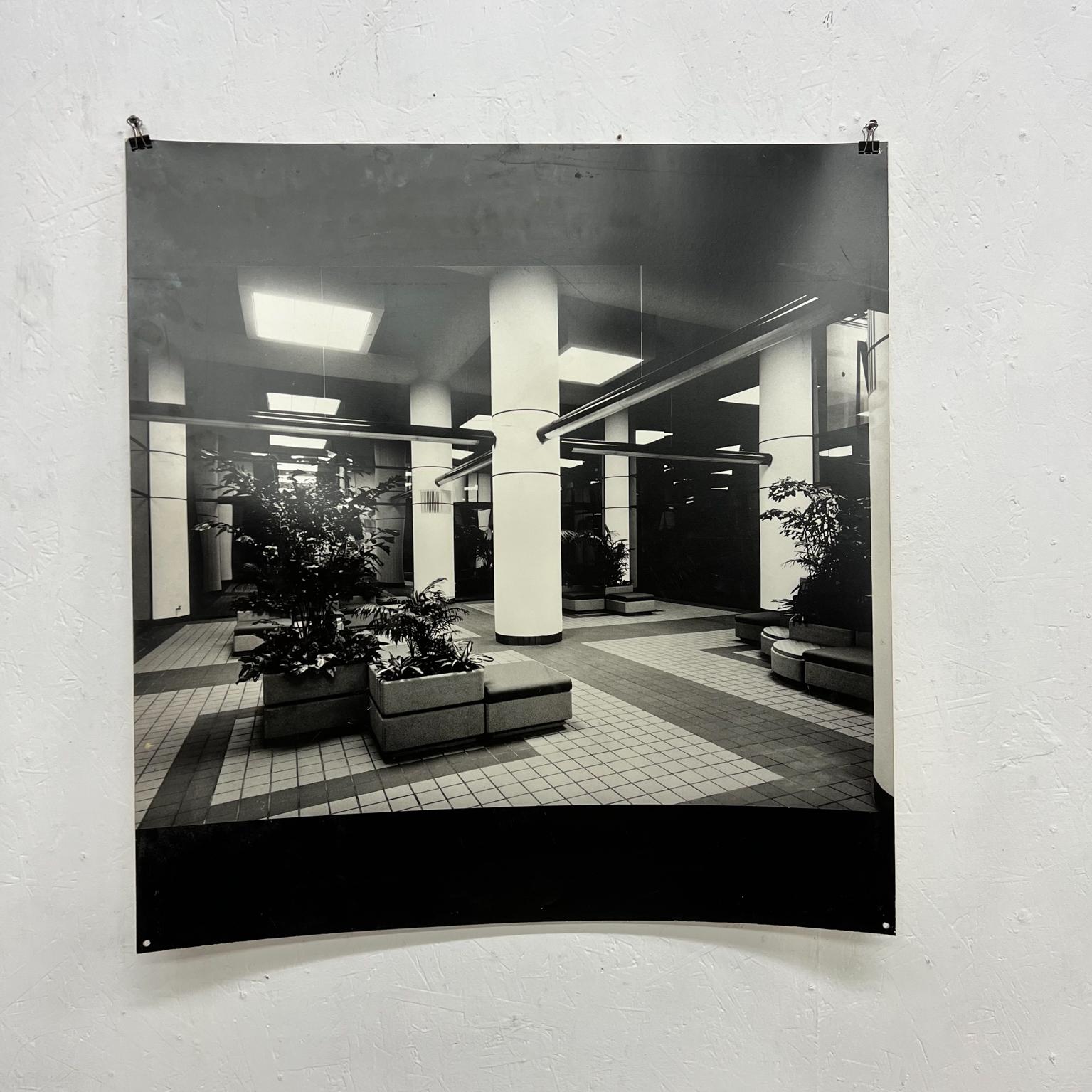 Mid-Century Modern ART black white building Atrium Photograph #1
30.75 x 29.5 W Art 21.5 x 29.5 W
Preowned unrestored vintage condition.
See images provided.
 