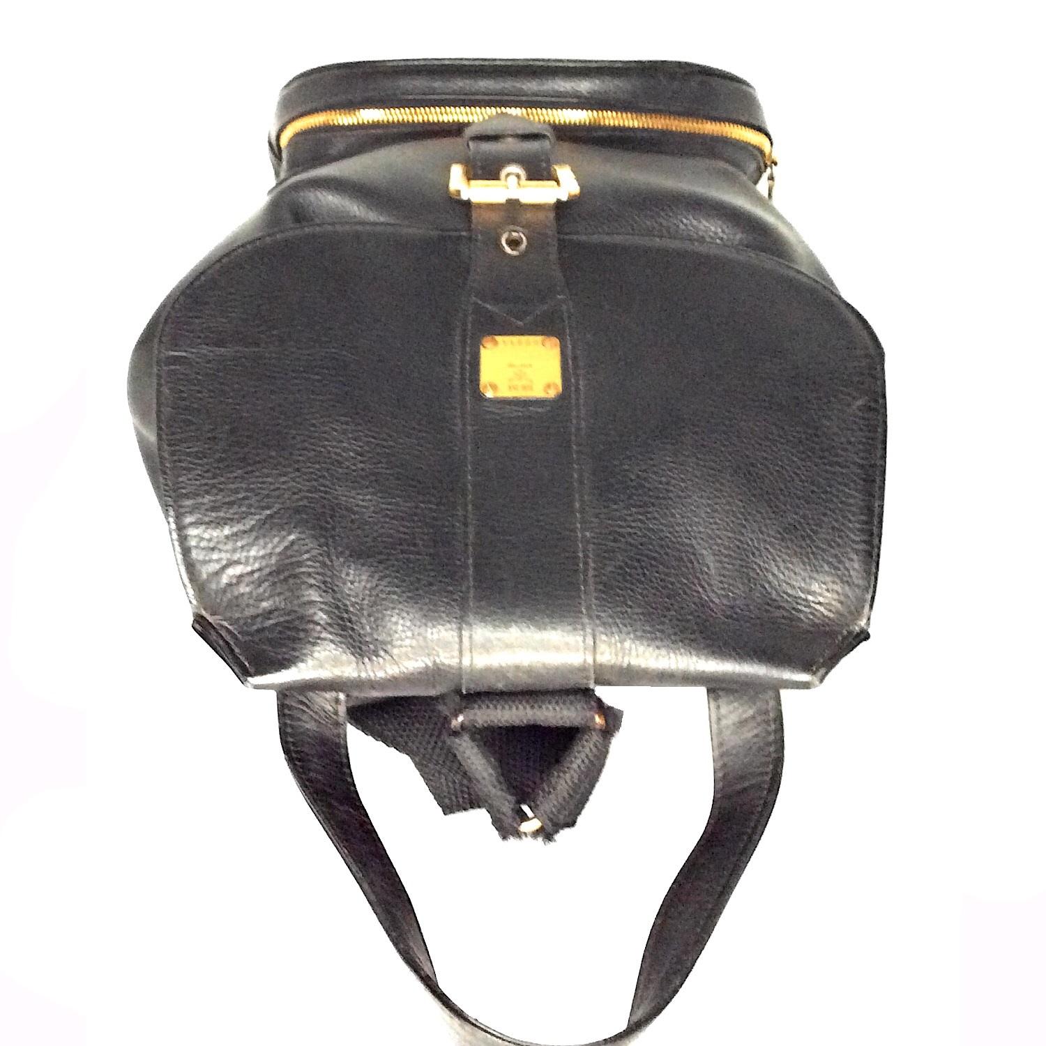 vintage black backpack
