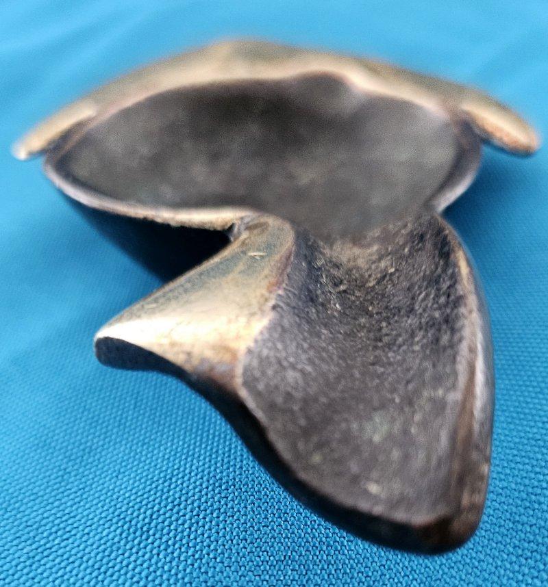 20th Century MCM / Vintage Brass (or Bronze?) Stylized Fish Shaped Ashtray For Sale