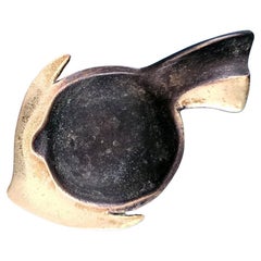 MCM / Posacenere a forma di pesce stilizzato in ottone (o bronzo?) d'epoca - VENDITA CHIUSA