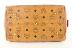 MCM Visetos Leather Two Way Boston Bag 3MCM926K
