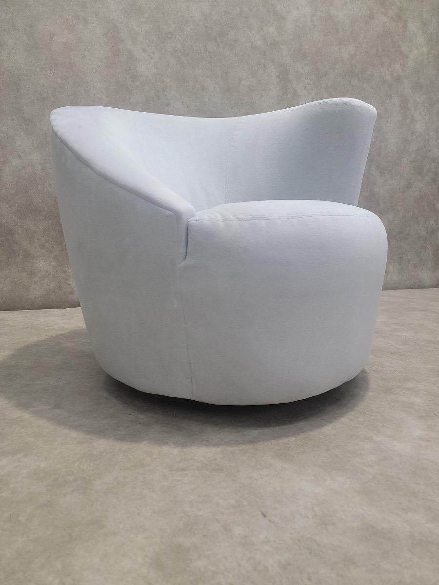 Paire de fauteuils pivotants MCM Vladimir Kagan pour Directional Nautilus en vente 3