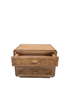 MCM Walnut 3 Drawer Chest/Nightstand by American of Martinsville