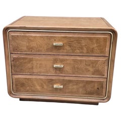 MCM Walnut 3 Drawer Chest/Nightstand by American of Martinsville