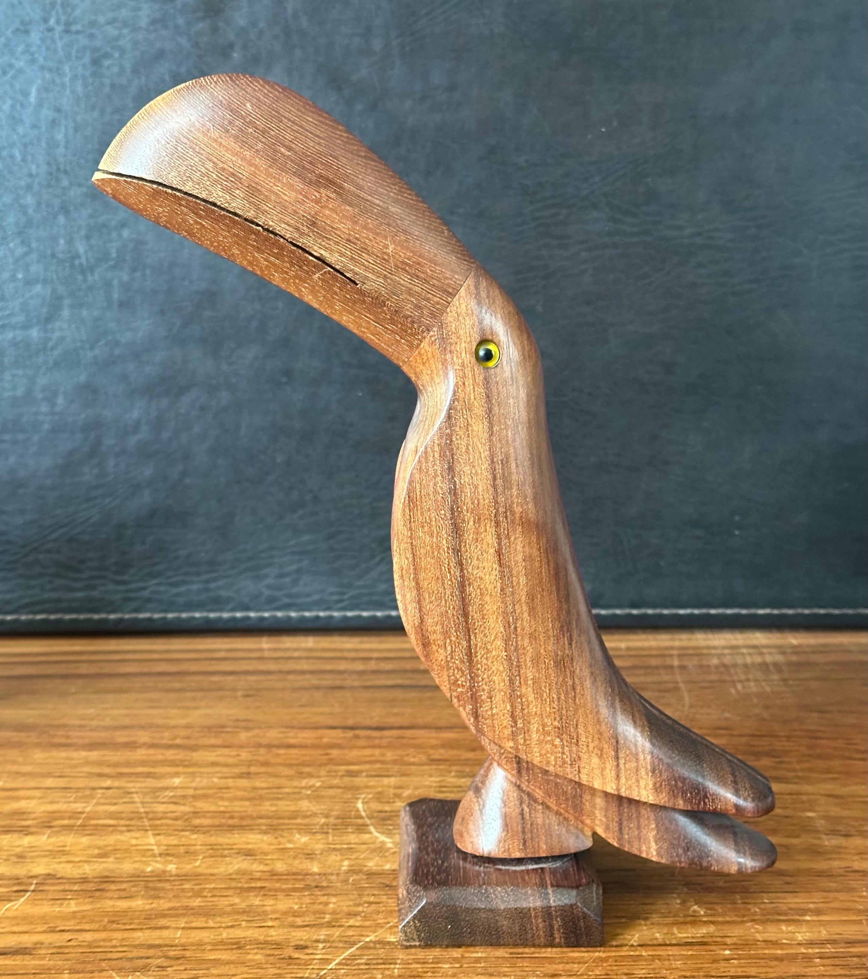 MCM Walnut Toucan Sculpture  For Sale 10