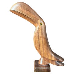 MCM Walnut Toucan Sculpture
