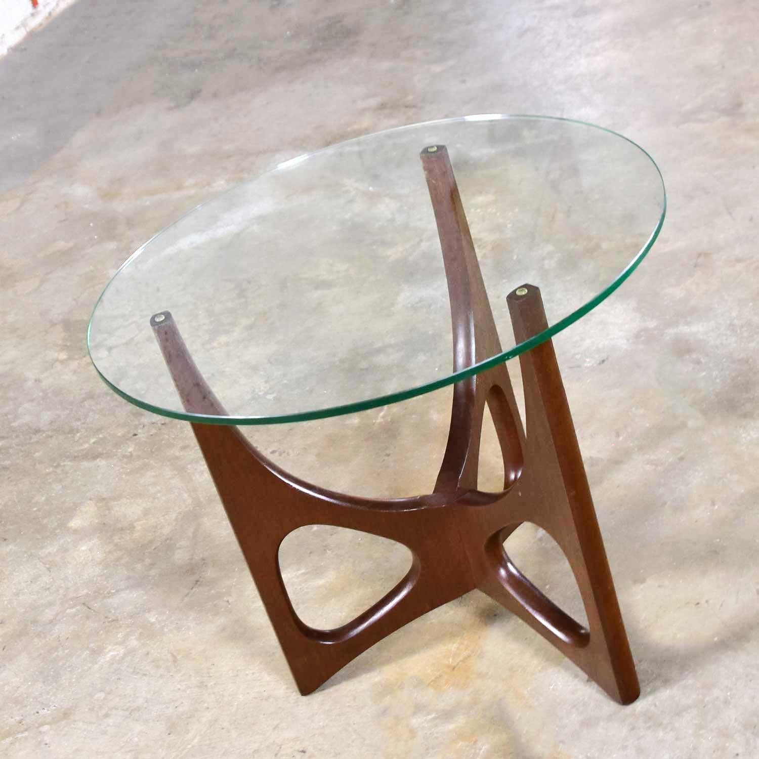 mcm round side table