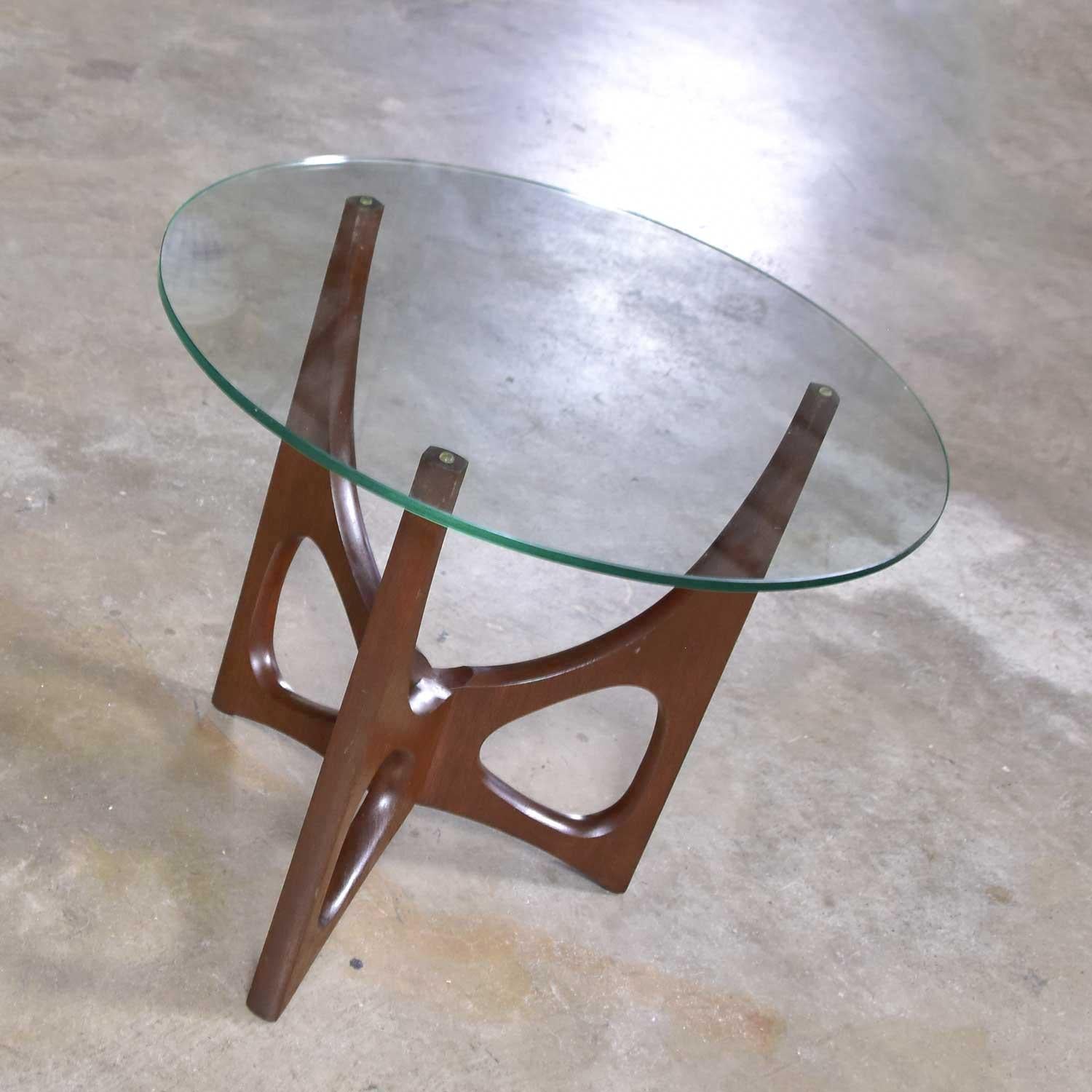 round mcm side table