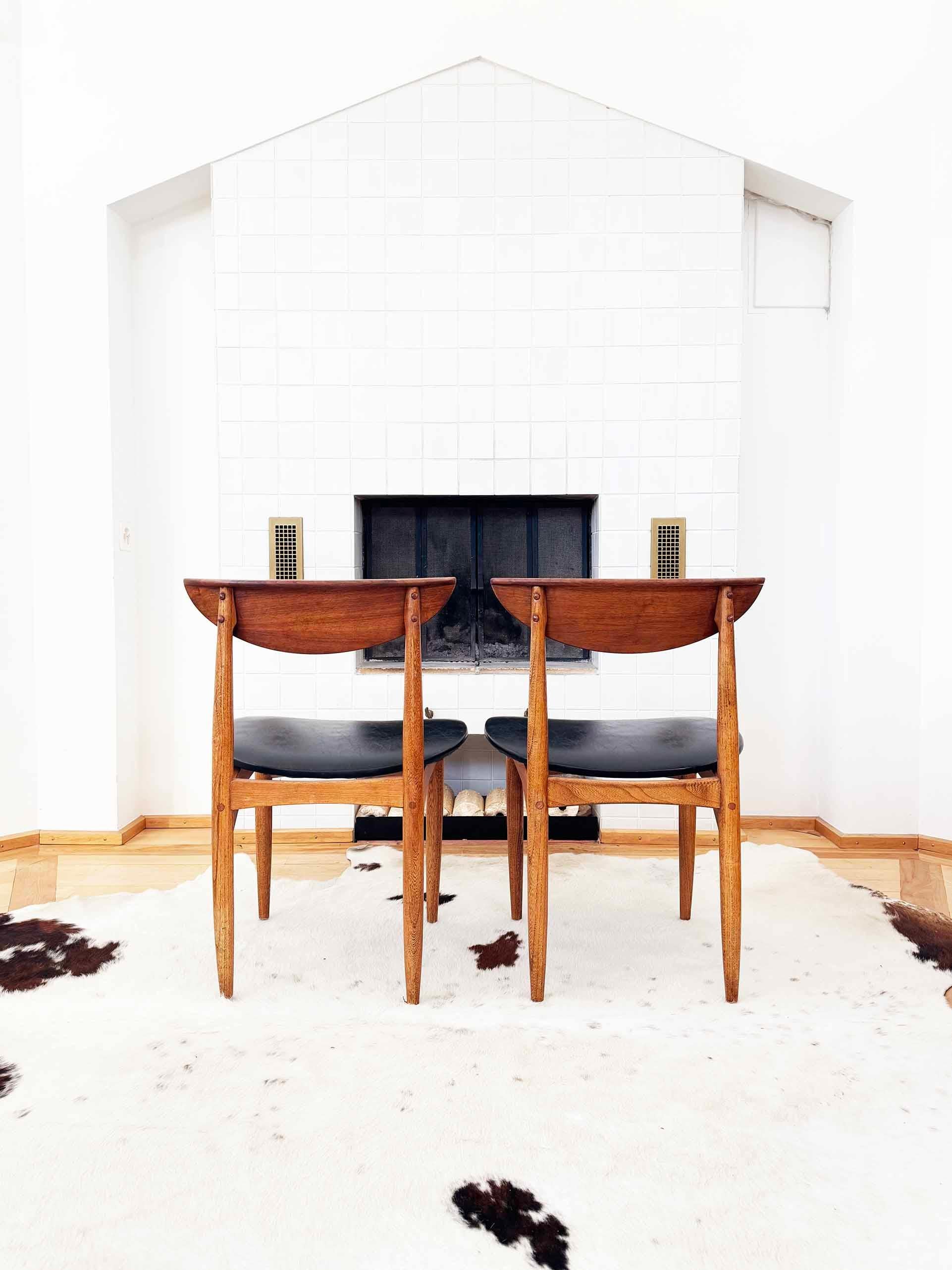 MCM Warren Church für Lane Perception Esszimmerstühle aus Nussbaumholz mit Katzenauge, 6er-Set im Angebot 9