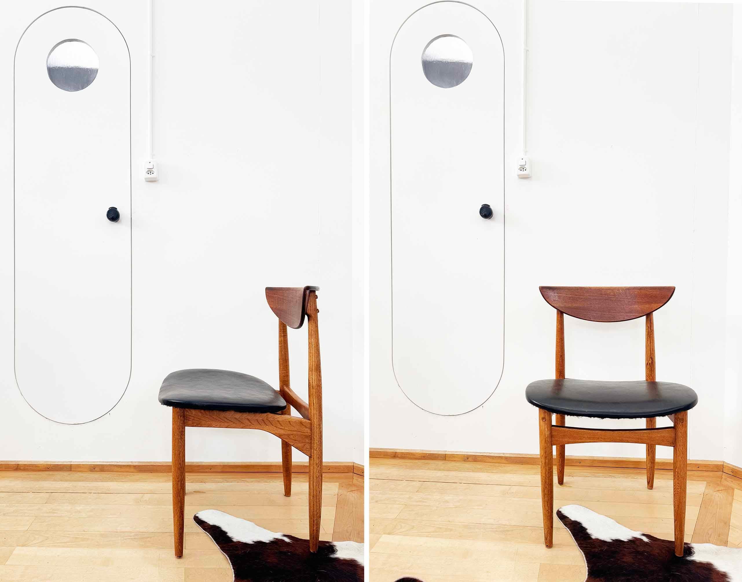MCM Warren Church für Lane Perception Esszimmerstühle aus Nussbaumholz mit Katzenauge, 6er-Set im Angebot 13