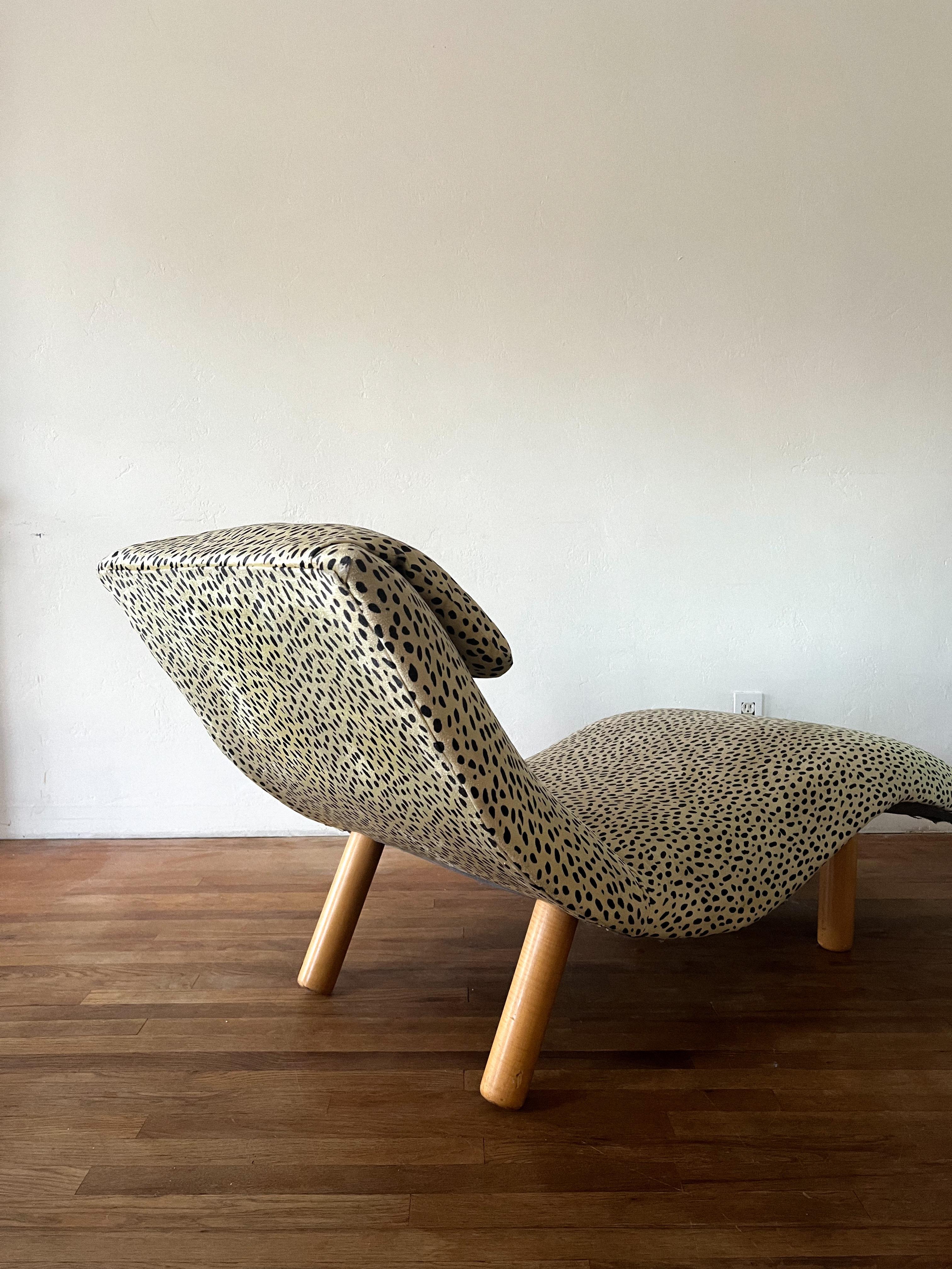 MCM Wave Chaise Attributed to Enricho Bartolini For Sale 7