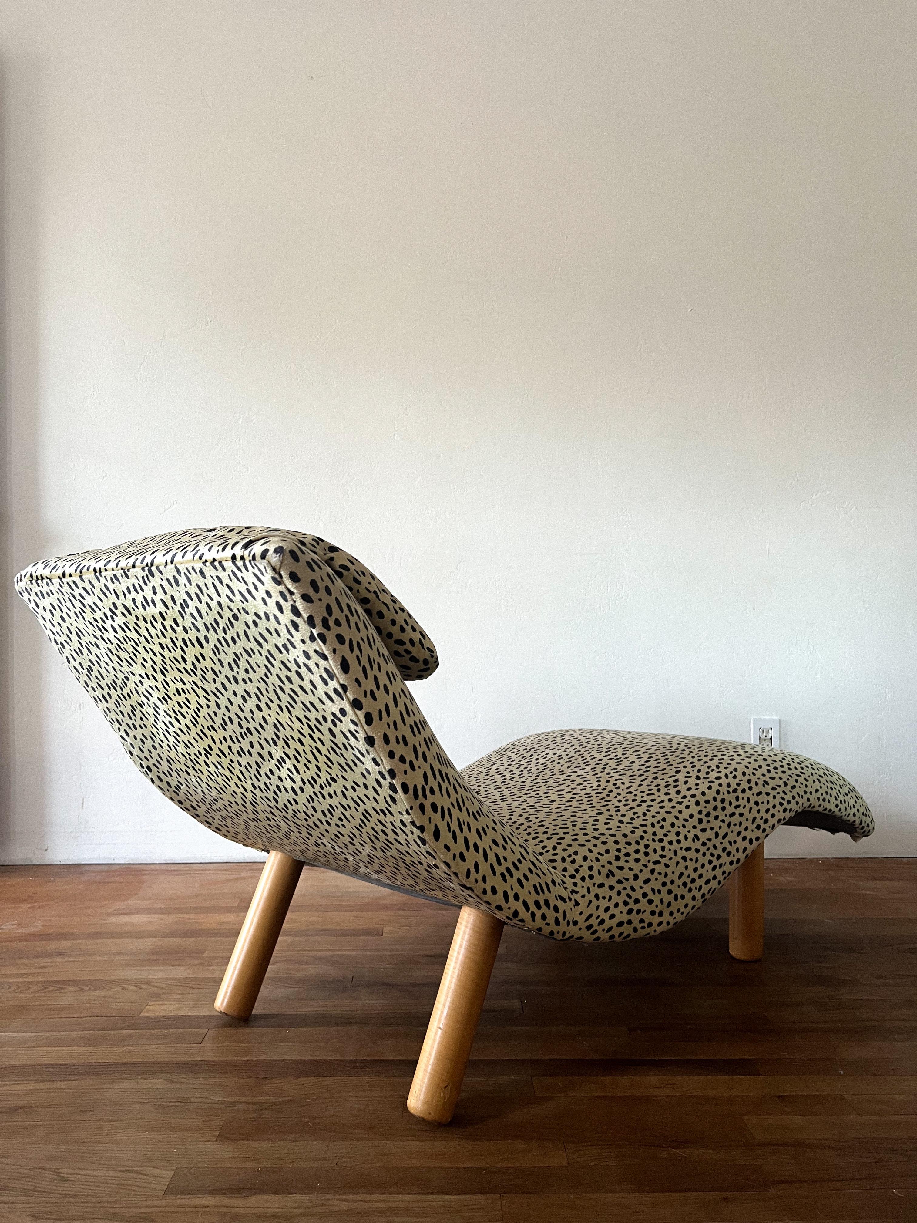 MCM Wave Chaise Attributed to Enricho Bartolini For Sale 8